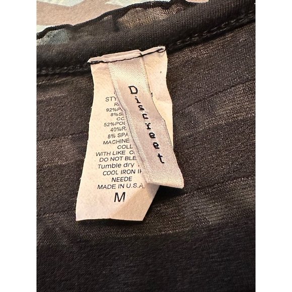 6 FOR $15 Discreet medium black tank top - Picture 3 of 3